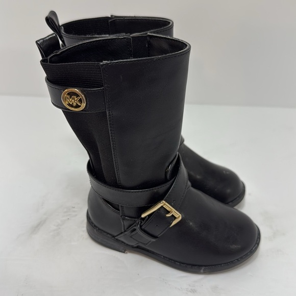 Michael Kors Little Girl Black Boots size 7 - Picture 3 of 7